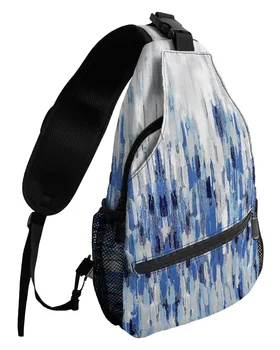 Кисть Ностальгические Линии Нагрудные сумки для женщин Мужские водонепроницаемые сумки-мессенджеры Женские Дорожные Спортивные сумки через плечо на одно плечо
