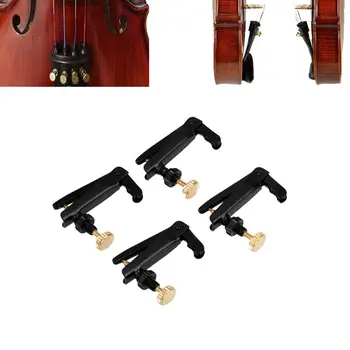 4шт Струны для настройки скрипки, крючки из покрытого железа, 4/4 3/4 Прядильщика для струн для скрипки, Профессиональные запасные части для музыкальных инструментов.