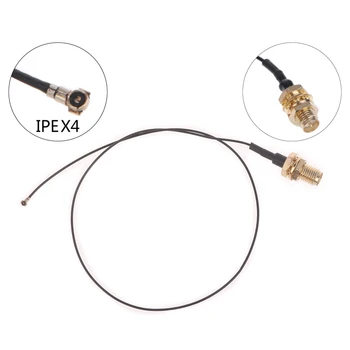 U.FL IPX IPEX MHF4 к RP-SMA с Гнездовым Креплением На Переборке WiFi Антенный Кабель для Intel Dropship