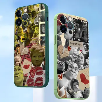 Мультяшный Забавный Фильм S-ShrekS Чехол Для Телефона Темно-Зеленый Для iPhone 12Pro 13 14 11 Pro Max Mini Xs X Xr 7 8 6 Plus Se2020 Чехол
