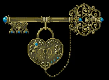 TD Mouse avatar Счетный Набор для вышивания крестиком RS хлопок с вышивкой крестиком Ключ к счастью