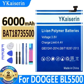 YKaiserin BAT18735500 Аккумулятор 6000 мАч для DOOGEE BL5500 BL 5500 Аккумулятор + отслеживание + инструменты