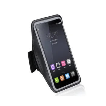 для телефона Sharp Leica 2 (2022) со светоотражающим покрытием, спортивная повязка с запахом - черный
