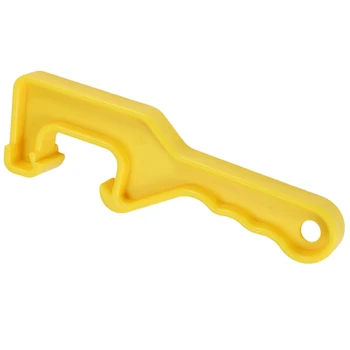 Ключ для открывания крышки Ведра-Откройте / Поднимите крышки На Пластиковых Ведрах емкостью 5 галлонов и Небольших Ведерках-Желтый-Прочный Пластиковый Открывающий инструмент