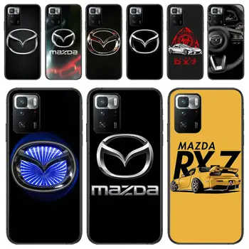 Автомобиль Mazda Новый Роскошный Дизайнерский Чехол Для Телефона Redmi 9 9A 7A 10 8A 10A 8 Note 11 10S 7 11S Plus POCO X3 Pro Мягкие Чехлы