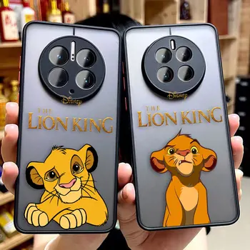 Матовый Чехол для телефона Huawei P50 P40 P30 P20 MATE 40 30 20 PRO PLUS Y7P Y8P Case Funda Coque Shell Cover Аниме L-Lion K-King