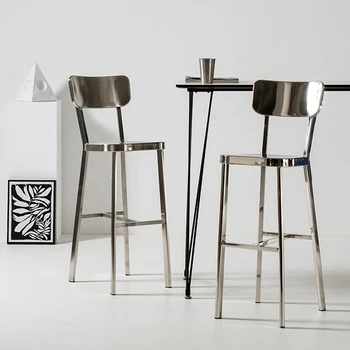 Современный дизайн барного стула в скандинавском стиле Металлическая стойка барный стул Высокий кухонный табурет Мебель для ресторана Taburete Alto Бесплатная Доставка