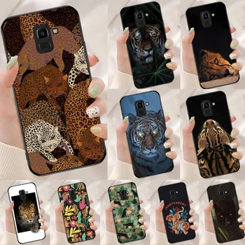 Роскошный Тигровый Леопардовый Чехол Для телефона Samsung J1 J3 J5 J7 2016 A3 A5 2017 J8 A6 A7 A8 A9 2018 J4 J6 Plus Cover