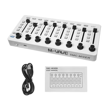 MIDI пульт управления MIDI микшерный пульт с 43 кнопками 8 ручек 8 кнопок MIDI контроллер микшерный пульт