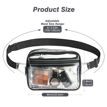 Регулируемый ремень, модные поясные сумки для бега, поясная сумка для женщин и мужчин, прозрачная поясная сумка большой емкости для спортивных мероприятий, задница