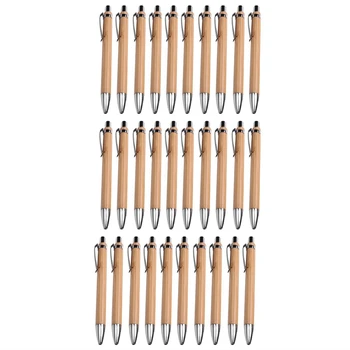 Наборы шариковых ручек Разное количество, пишущий инструмент из бамбукового дерева (120 комплектов)