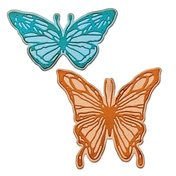 Новое Поступление 2024 Года Тонкие Штампы Vault Scribbly Butterfly DIY Формы Для Скрапбукинга Вырезки Из Бумаги Ремесла Шаблон Ручной Работы