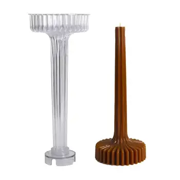 Цилиндрическая форма для свечей, геометрическая зубчатая линия, формы для изготовления свечей, легко моющиеся Принадлежности для изготовления ароматических свечей ручной работы