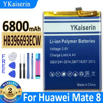 YKaiserin 6800 мАч HB396693ECW Батарея для Huawei Коврики 8 Коврики 8 NXT-AL10 NXT-TL00 NXT-CL00 NXT-DL00 NXT-L09 NXT-L29 + Бесплатные инструменты