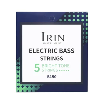 5-Струнная электрическая басовая струна IRIN, шестиугольные струны для бас-гитары из высокоуглеродистого сплава, обмотка из никелевой стали, Музыкальные гитарные детали