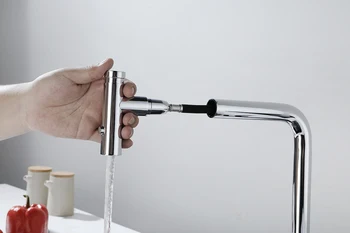 Выдвижные австралийские смесители для раковины с водяным знаком, смеситель для ванной комнаты из нержавеющей стали 304, монтируется на бортике с щеткой и одной ручкой