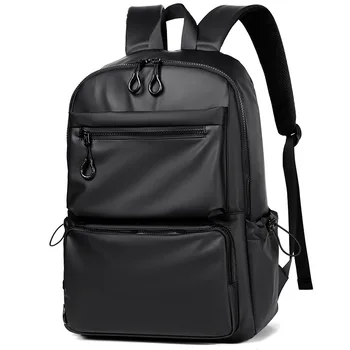 Мужской и женский Универсальный Классический однотонный студенческий рюкзак, сумка через плечо большой емкости