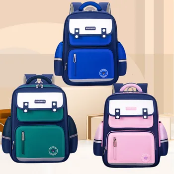 Школьная сумка для учащихся начальной школы, детский рюкзак через плечо, износостойкий, снижающий нагрузку, защищающий позвоночник, рюкзак для 1-6 классов
