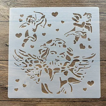 20*20 см Мандала ангел DIY мандала форма для рисования трафаретов штампованный фотоальбом тисненая бумажная открытка на дереве, ткани, стене