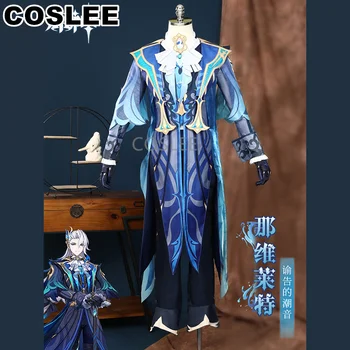 Косплей костюм COSLEE Genshin Impact Neuvillette, Красивый Униформный игровой костюм, Карнавальный костюм для вечеринки на Хэллоуин, Мужские размеры XS-3XL, Новинка