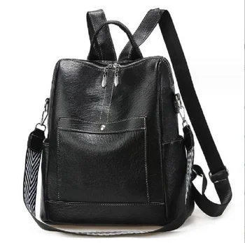 Лидер продаж, Высококачественный Кожаный рюкзак, Женские винтажные сумки через плечо, Многофункциональный Дорожный рюкзак, Школьные сумки для девочек, рюкзак