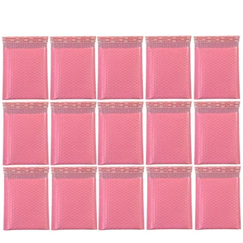Пузырьковые почтовые ящики Для отправки Небольших конвертов Мягкие сумки для доставки Розовый пластиковый пакет Почтовая упаковка для водонепроницаемых полиэтиленовых пакетов для рубашек