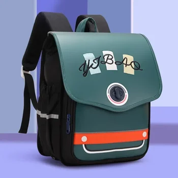 Новая симпатичная школьная сумка для детей и студентов в горизонтальном исполнении в британском стиле, легкая дышащая сумка для защиты позвоночника через плечо