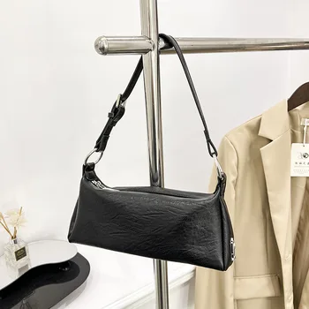 Повседневная Французская сумка подмышками из мягкой кожи 2023 года, новая популярная сумка корейской версии, сумка через плечо с цепочкой через плечо