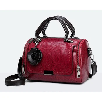 2023 Новая сумка с подвеской в виде цветов, женские модные сумки Boston, сумка на одно плечо, женская сумка через плечо, сумка-мессенджер из искусственной кожи