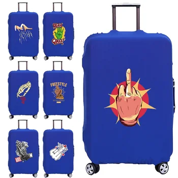 Защитный чехол для багажа, дорожный аксессуар, чехлы для вещевых принадлежностей, сумка с модным принтом ручной работы для 18-28-дюймовых тележек, чехол для чемодана