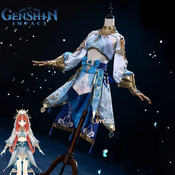 Игра Genshin Impact Сумеру Нилоу Косплей Карнавальный костюм на Хэллоуин Женское Сексуальное платье Аниме Униформа Полный комплект