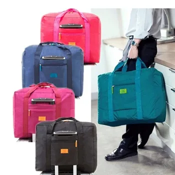 Дорожные сумки, женские сумки со склада, новые нейлоновые складные портативные сумки, водонепроницаемые сумки для хранения багажа, сумка-органайзер для одежды