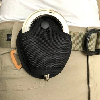 Тактический чехол для наручников Molle, сумка для полицейских кандалов, чехол для поясных карманов, сумка для военных охотничьих наручников, аксессуары для косплея