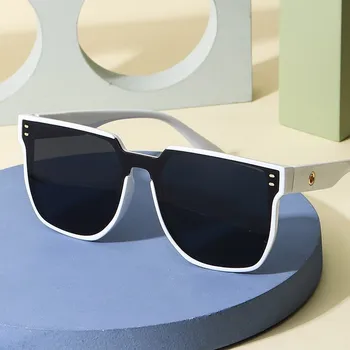 Квадратные Солнцезащитные очки Мужчины Женщины Солнцезащитные Очки Роскошный бренд Дизайнер Винтажные Очки Мужская Мода Очки для вождения Uv400 Gafas De Sol