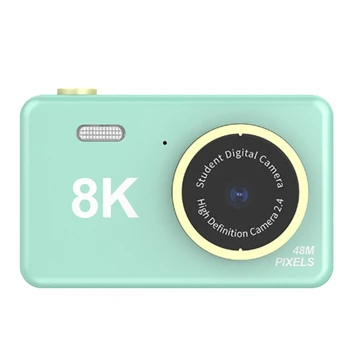 Студенческая цифровая видеокамера HD Digital 8K, портативная мини-видеокамера, передняя и задняя камеры, игрушки-подарки для детей