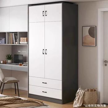 Скандинавские современные шкафы для одежды класса люкс Простые Белые Шкафы Для хранения мебели в спальне