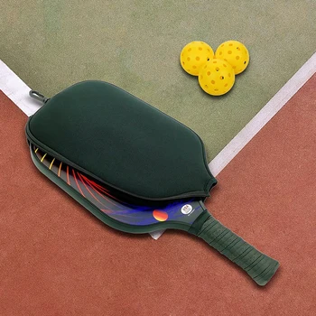 Защитная сумка для рукава ракетки для пиклбола Чехол для весла для настольного тенниса Неопреновый чехол для весла для пиклбола для тренировок