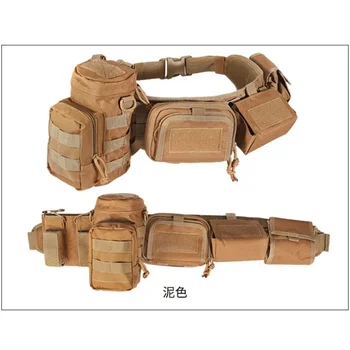 Камуфляжный многофункциональный тактический поясной уплотнитель, Тактическая поясная сумка, Комбинированный ремень безопасности, сумка для аксессуаров