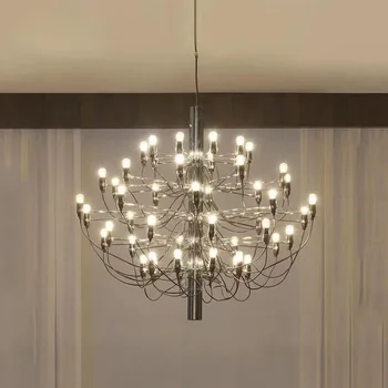 Современная светодиодная потолочная люстра, Точная копия подвесных светильников, Роскошная подвесная лампа Flo, Декор для гостиной, кухни отеля, подвесной светильник
