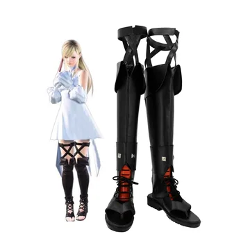 Ботинки для косплея Final Fantasy 14 FF14 Ryne Черные кожаные туфли унисекс на заказ