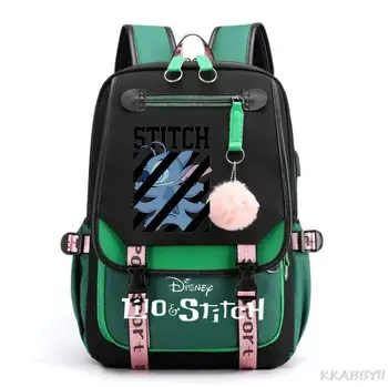 Школьные сумки Disney Stitch, сумка для малышей, Мультяшный Забавный рюкзак для путешествий, рюкзаки для мальчиков и девочек, легкие мохилы