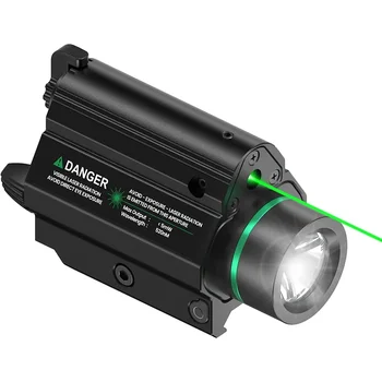 Richfire Перезаряжаемый Оружейный Фонарь 1000LM Green /Red Laser Light Combo LED с Креплением Picatinny Rail для Пистолетной Винтовки