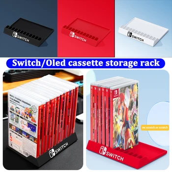 Кронштейн для хранения игровых дисков для Nintendo switch oled-кассета стеллаж для хранения настольных игровых карточек держатель коробки для аксессуаров NS
