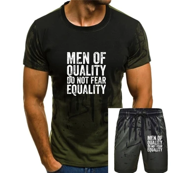 Качественные Мужчины Не Боятся Равенства, Феминистская Футболка, Подарочные Хлопковые Топы, Футболка Для Мужчин, Уличные Футболки, Европа, Высокое Качество