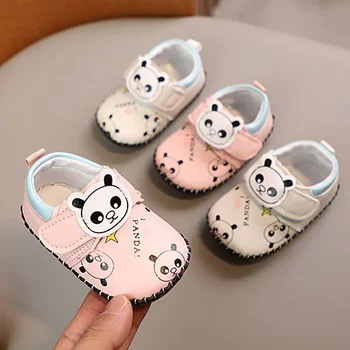 Новая мужская и женская обувь для малышей 0-1 лет, обувь для прогулок на мягкой подошве для младенцев и малышей, милая и удобная