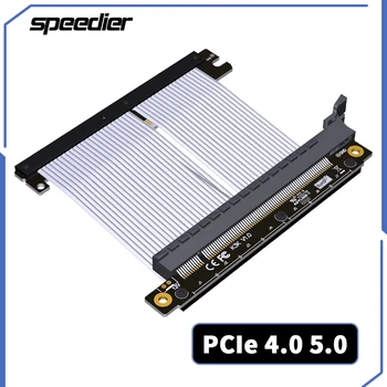 2023 PCI Express 4.0 x16 Riser Cable Удлинитель видеокарты [Протестирован RTX 3090 3060 RX6900XT] Двойной Реверс Для мини-ПК ITX A4