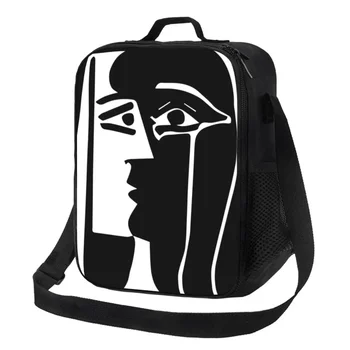 Пабло Пикассо Поцелуй Изолированная сумка для ланча для женщин термоохладитель Коробка для Бенто Дети Школьники