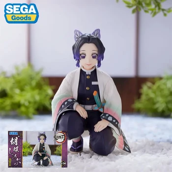 В наличии Оригинальные аниме-фигурки Sega Demon Slayer Kochou Shinobu из пвх 10 см, коллекционная модель, игрушки, украшения, куклы, подарок на фестиваль