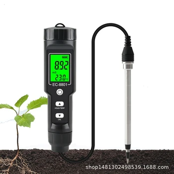 Портативный садовый тестер EC почвенный тестер измеритель соли EC ленточный зонд почвенный тестер тестер посадки фруктового сада