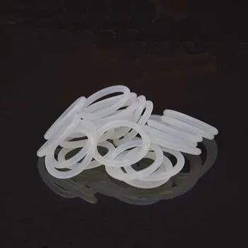 5шт Силиконовое уплотнительное кольцо белый Провод диаметром 4 мм VMQ уплотнение OD 100 мм-155 мм Высокая термостойкость Уровень контакта с пищевыми продуктами резина